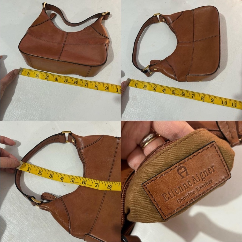 Y2K/90s Etienne Aigner leather handbag brown. - Picture 11 of 11
